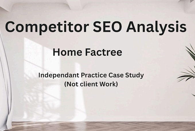do SEO competitor and keyword gap analysis